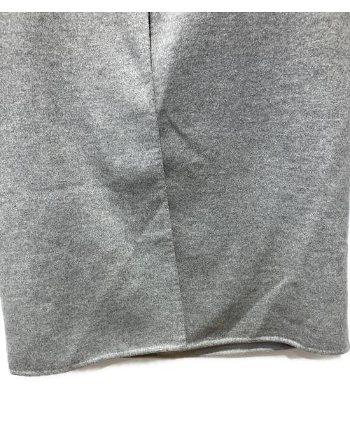 manzoni24（マンゾーニ24）manzoni24 (マンゾーニ24) ベルテッドウールカシミヤジレ グレー サイズ:F36の古着・服飾アイテム