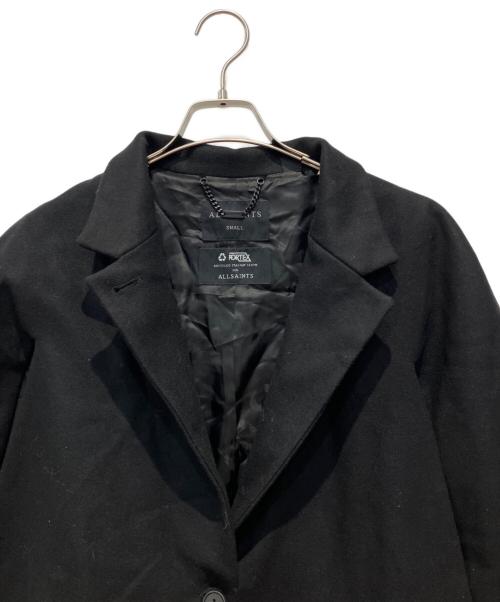 ALL SAINTS（オールセインツ）ALL SAINTS (オールセインツ) LUNIS CAPE COAT ブラック サイズ:Sの古着・服飾アイテム