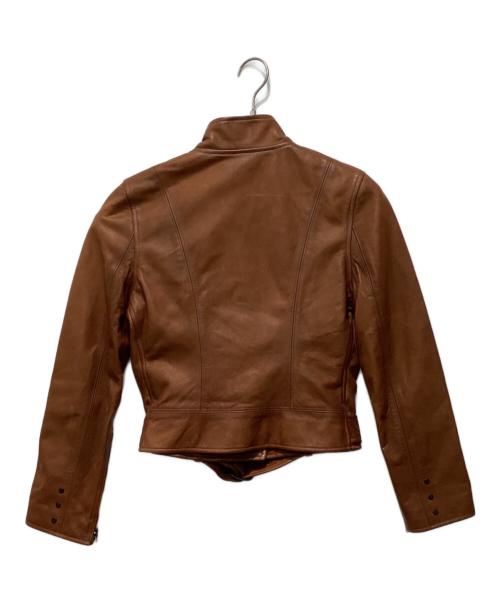 RALPH LAUREN（ラルフローレン）RALPH LAUREN (ラルフローレン) シングルライダースジャケット ブラウン サイズ:XLの古着・服飾アイテム