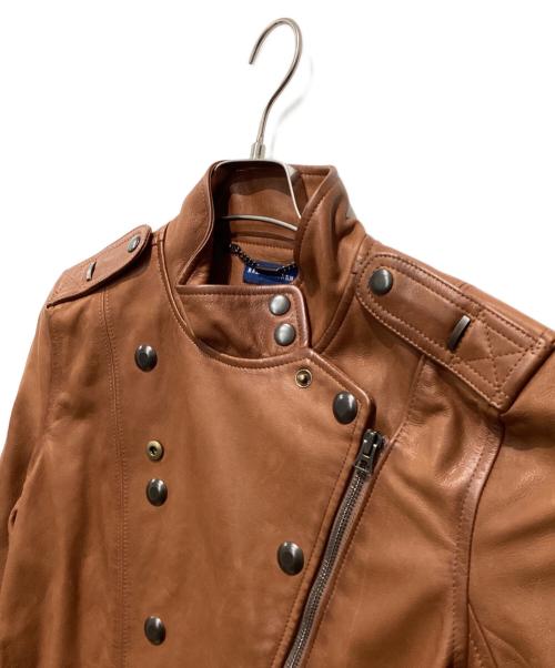 RALPH LAUREN（ラルフローレン）RALPH LAUREN (ラルフローレン) シングルライダースジャケット ブラウン サイズ:XLの古着・服飾アイテム