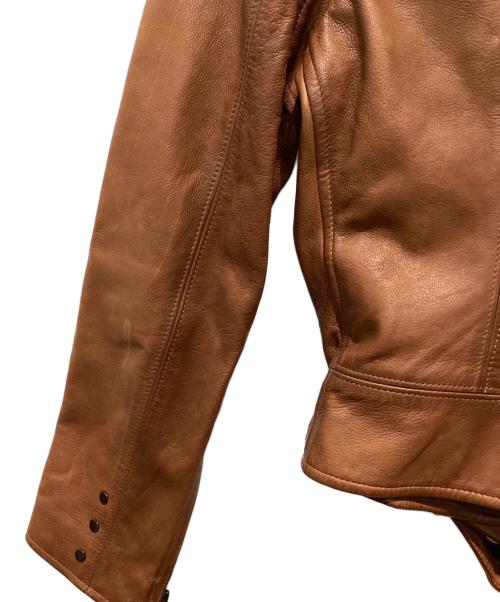 RALPH LAUREN（ラルフローレン）RALPH LAUREN (ラルフローレン) シングルライダースジャケット ブラウン サイズ:XLの古着・服飾アイテム