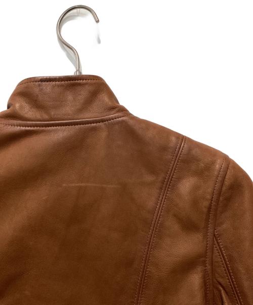 RALPH LAUREN（ラルフローレン）RALPH LAUREN (ラルフローレン) シングルライダースジャケット ブラウン サイズ:XLの古着・服飾アイテム