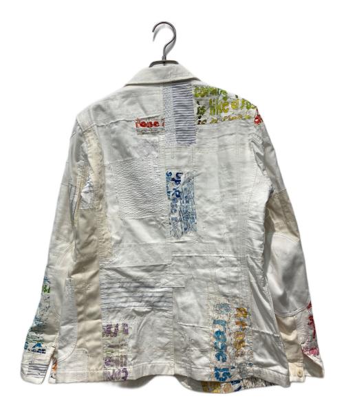 JUNYA WATANABE COMME des GARCONS（ジュンヤワタナベ コムデギャルソン）JUNYA WATANABE COMME des GARCONS (ジュンヤワタナベ コムデギャルソン) パッチワークブレザージャケット ホワイト サイズ:XSの古着・服飾アイテム