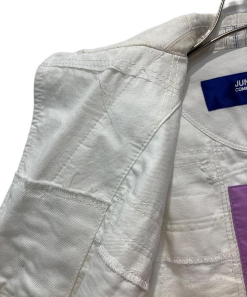 JUNYA WATANABE COMME des GARCONS（ジュンヤワタナベ コムデギャルソン）JUNYA WATANABE COMME des GARCONS (ジュンヤワタナベ コムデギャルソン) パッチワークブレザージャケット ホワイト サイズ:XSの古着・服飾アイテム