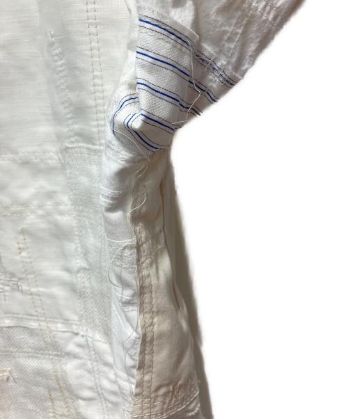 JUNYA WATANABE COMME des GARCONS（ジュンヤワタナベ コムデギャルソン）JUNYA WATANABE COMME des GARCONS (ジュンヤワタナベ コムデギャルソン) パッチワークブレザージャケット ホワイト サイズ:XSの古着・服飾アイテム