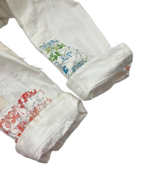 JUNYA WATANABE COMME des GARCONS（ジュンヤワタナベ コムデギャルソン）JUNYA WATANABE COMME des GARCONS (ジュンヤワタナベ コムデギャルソン) パッチワークブレザージャケット ホワイト サイズ:XSの古着・服飾アイテム