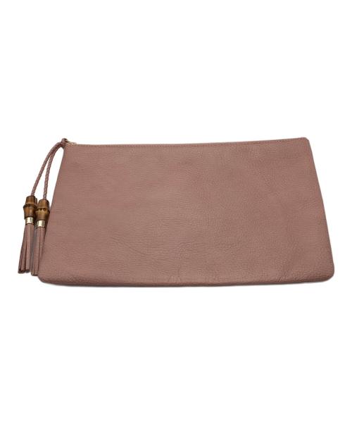 GUCCI（グッチ）GUCCI (グッチ) バンブータッセルクラッチバッグ グリーンの古着・服飾アイテム