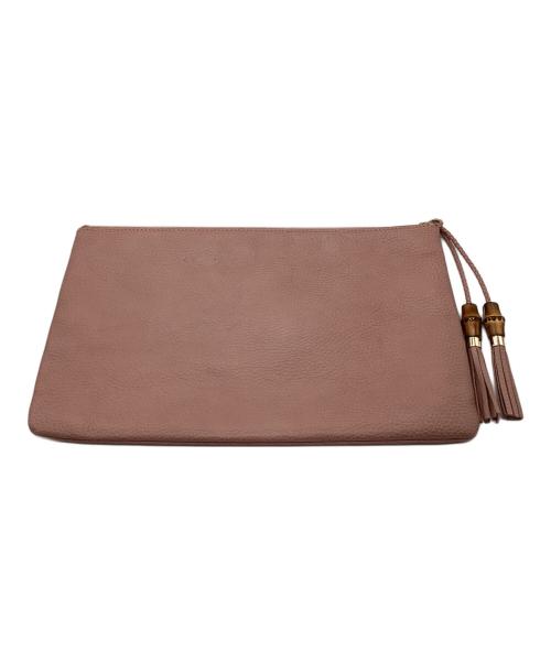 GUCCI（グッチ）GUCCI (グッチ) バンブータッセルクラッチバッグ グリーンの古着・服飾アイテム