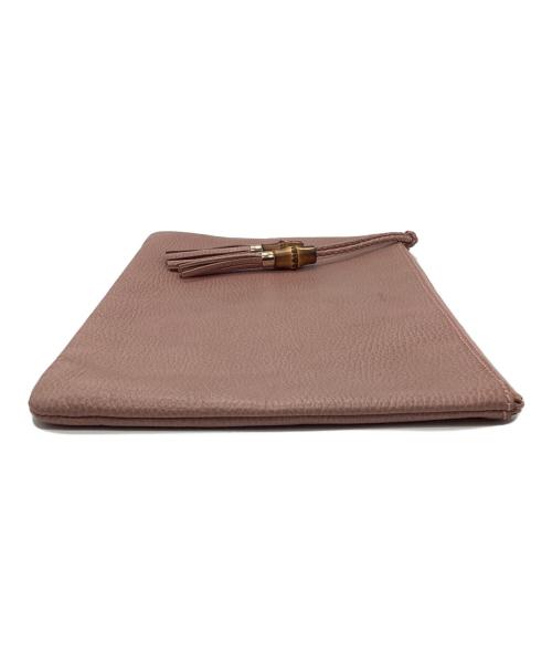 GUCCI（グッチ）GUCCI (グッチ) バンブータッセルクラッチバッグ グリーンの古着・服飾アイテム