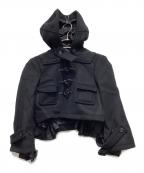 noir kei ninomiyaノワール ケイ ニノミヤ）の古着「ショートダッフルジャケット」｜ブラック