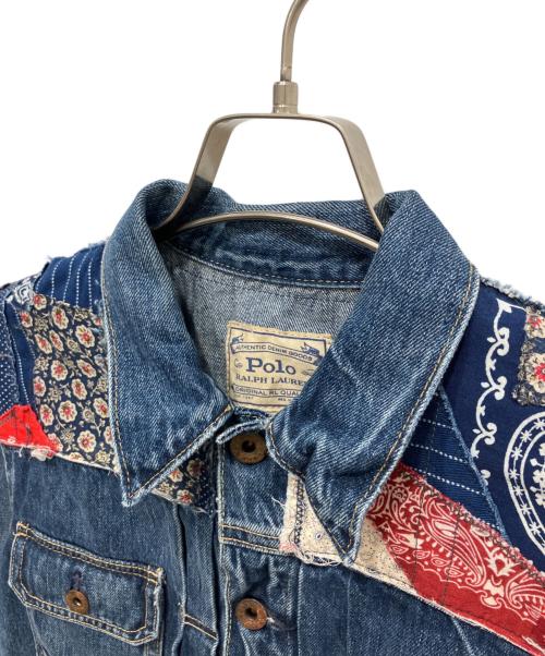 POLO RALPH LAUREN（ポロ・ラルフローレン）POLO RALPH LAUREN (ポロ・ラルフローレン) デニムジャケット ネイビー サイズ:Ｓの古着・服飾アイテム