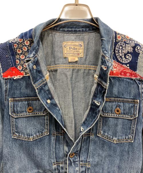 POLO RALPH LAUREN（ポロ・ラルフローレン）POLO RALPH LAUREN (ポロ・ラルフローレン) デニムジャケット ネイビー サイズ:Ｓの古着・服飾アイテム