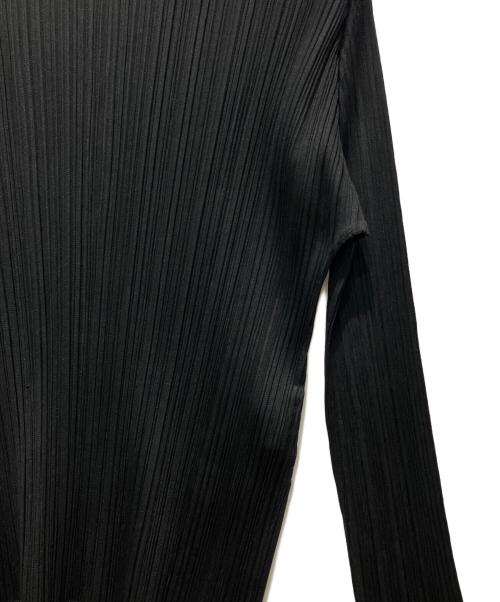 PLEATS PLEASE（プリーツプリーズ）PLEATS PLEASE (プリーツプリーズ) プリーツカットソー ブラック サイズ:3の古着・服飾アイテム
