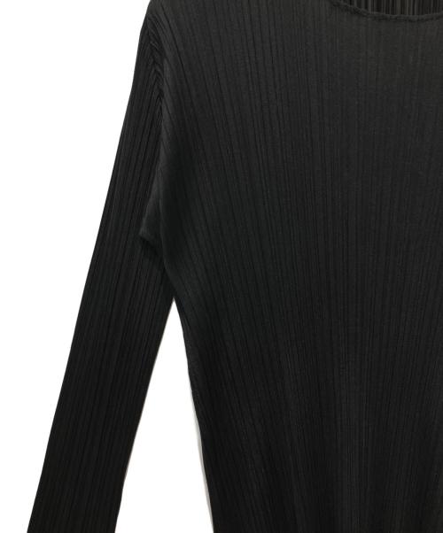 PLEATS PLEASE（プリーツプリーズ）PLEATS PLEASE (プリーツプリーズ) プリーツカットソー ブラック サイズ:3の古着・服飾アイテム
