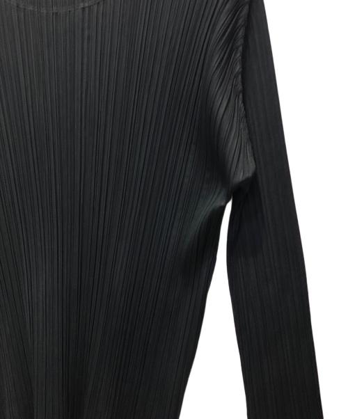 PLEATS PLEASE（プリーツプリーズ）PLEATS PLEASE (プリーツプリーズ) プリーツカットソー ブラック サイズ:3の古着・服飾アイテム