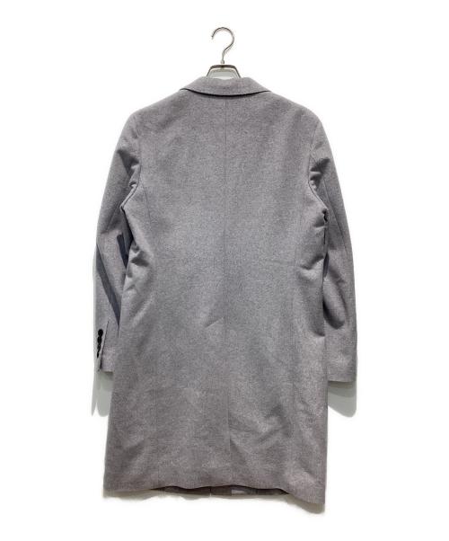 BLACK LABEL CRESTBRIDGE（ブラックレーベル クレストブリッジ）BLACK LABEL CRESTBRIDGE (ブラックレーベル クレストブリッジ) ウールカシミヤコート グレー サイズ:Lの古着・服飾アイテム