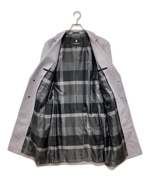 BLACK LABEL CRESTBRIDGE（ブラックレーベル クレストブリッジ）BLACK LABEL CRESTBRIDGE (ブラックレーベル クレストブリッジ) ウールカシミヤコート グレー サイズ:Lの古着・服飾アイテム