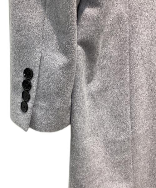 BLACK LABEL CRESTBRIDGE（ブラックレーベル クレストブリッジ）BLACK LABEL CRESTBRIDGE (ブラックレーベル クレストブリッジ) ウールカシミヤコート グレー サイズ:Lの古着・服飾アイテム