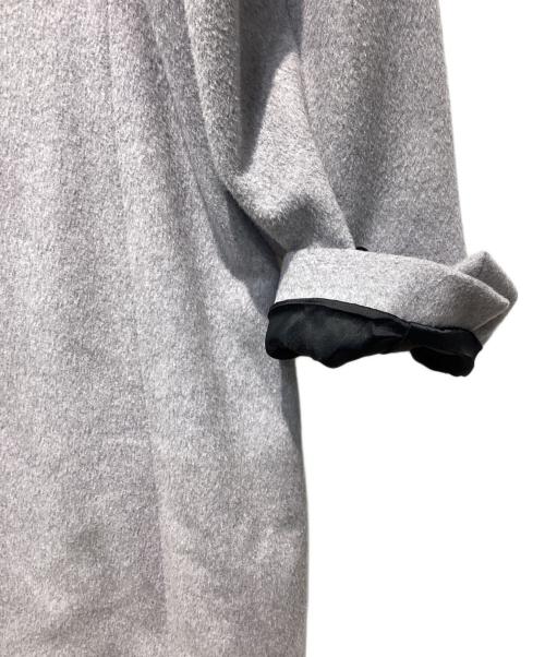 BLACK LABEL CRESTBRIDGE（ブラックレーベル クレストブリッジ）BLACK LABEL CRESTBRIDGE (ブラックレーベル クレストブリッジ) ウールカシミヤコート グレー サイズ:Lの古着・服飾アイテム