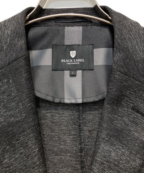 BLACK LABEL CRESTBRIDGE（ブラックレーベル クレストブリッジ）BLACK LABEL CRESTBRIDGE (ブラックレーベル クレストブリッジ) チェック2Bテーラードジャケット グレー サイズ:Lの古着・服飾アイテム