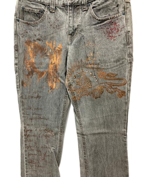 SEMANTIC DESIGN（セマンティックデザイン）SEMANTIC DESIGN (セマンティックデザイン) ペイントフレアデニム グレー サイズ:Sの古着・服飾アイテム