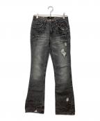 MIDASミダス）の古着「フレアデニム」｜グレー