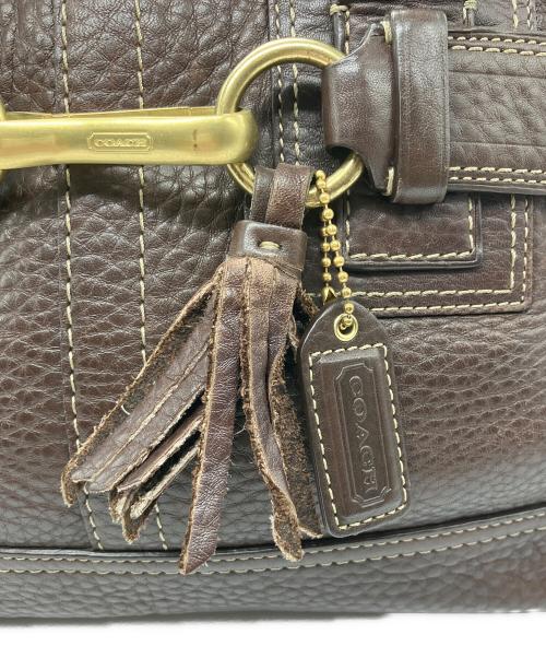 COACH（コーチ）COACH (コーチ) ハンプトンズ ハンドバッグ ブラウンの古着・服飾アイテム