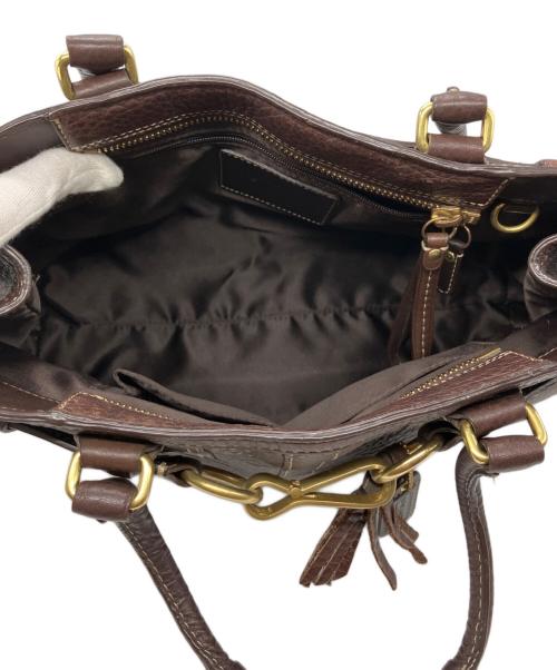 COACH（コーチ）COACH (コーチ) ハンプトンズ ハンドバッグ ブラウンの古着・服飾アイテム