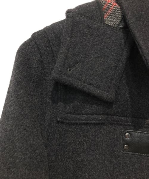 BURBERRY LONDON（バーバリーロンドン）BURBERRY LONDON (バーバリーロンドン) ラムウールダッフルコート グレー サイズ:LLの古着・服飾アイテム