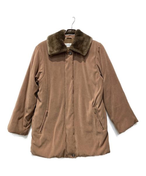 MaxMara（マックスマーラ）MaxMara (マックスマーラ) 中綿ハーフコート ブラウン サイズ:４０の古着・服飾アイテム