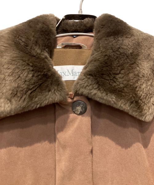 MaxMara（マックスマーラ）MaxMara (マックスマーラ) 中綿ハーフコート ブラウン サイズ:４０の古着・服飾アイテム