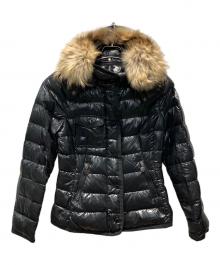 MONCLER（モンクレール）の古着「ARMOISE ファーダウンジャケット」｜ブラック