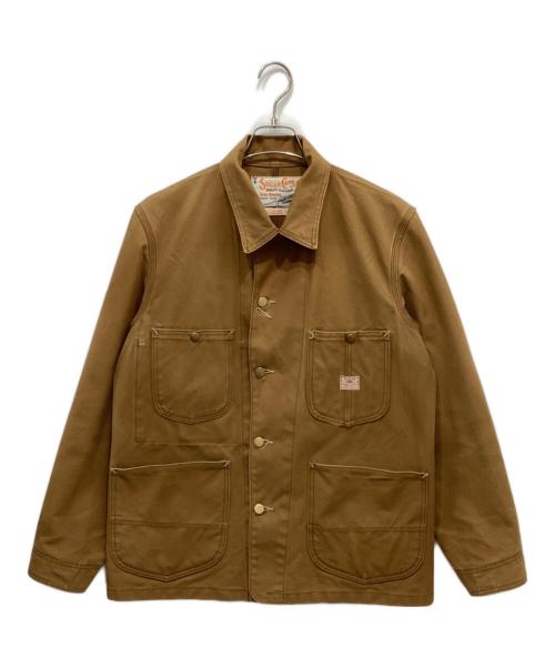 SUGAR CANE（シュガーケーン）SUGAR CANE (シュガーケーン) 13oz. BROWN DUCK WORK COAT ブラウン サイズ:記載なしの古着・服飾アイテム