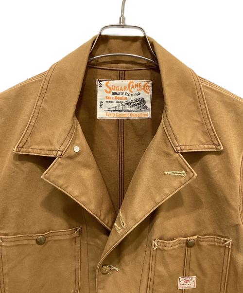 SUGAR CANE（シュガーケーン）SUGAR CANE (シュガーケーン) 13oz. BROWN DUCK WORK COAT ブラウン サイズ:記載なしの古着・服飾アイテム