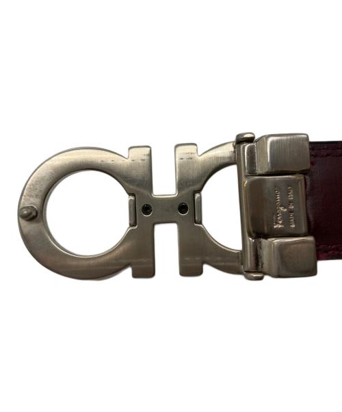 Salvatore Ferragamo（サルヴァトーレ フェラガモ）Salvatore Ferragamo (サルヴァトーレ フェラガモ) ガンチーニベルト バーガンディーの古着・服飾アイテム