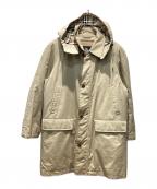 BURBERRY LONDONバーバリーロンドン）の古着「裏ノヴァチェックダウンベストライナー付きフーデッドコート」｜ベージュ