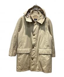 BURBERRY LONDON（バーバリーロンドン）の古着「裏ノヴァチェックダウンベストライナー付きフーデッドコート」｜ベージュ