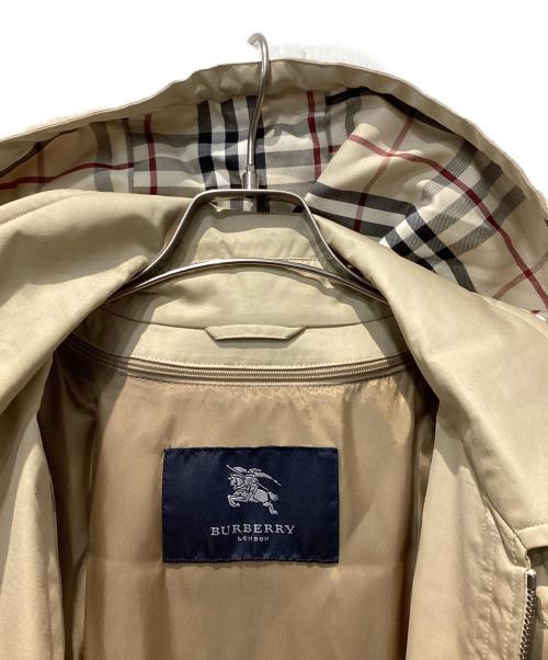 BURBERRY LONDON（バーバリーロンドン）BURBERRY LONDON (バーバリーロンドン) 裏ノヴァチェックダウンベストライナー付きフーデッドコート ベージュ サイズ:Mの古着・服飾アイテム