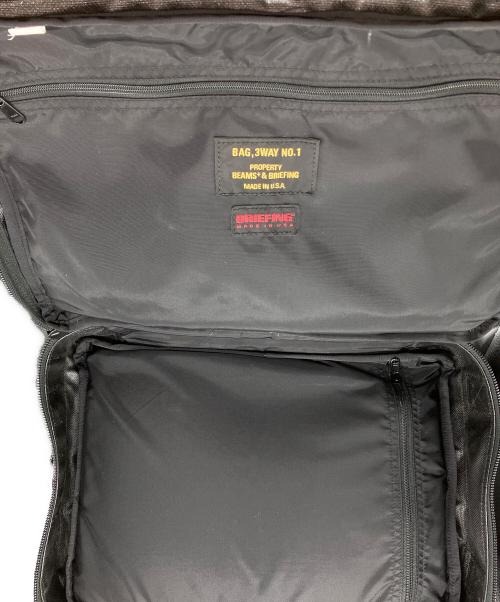 BRIEFING（ブリーフィング）BRIEFING (ブリーフィング) BEAMS PLUS (ビームスプラス) 別注CRAZY 3WAY BAG ブラックの古着・服飾アイテム