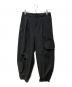 DESCENTE ALLTERRAIN（デザイント オルテライン）の古着「シームレスストレッチワイドカーゴパンツ」｜ブラック