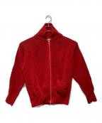 slopeslowスロープスロウ）の古着「"Type C-2" Hard Twisted Shetland Wool」｜レッド