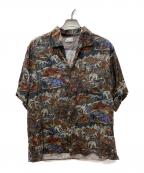 NICENESSナイスネス）の古着「GROHL NIGHT S/S SHIRT」｜ブラウン