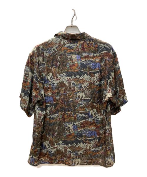 NICENESS（ナイスネス）NICENESS (ナイスネス) GROHL NIGHT S/S SHIRT ブラウン サイズ:Lの古着・服飾アイテム
