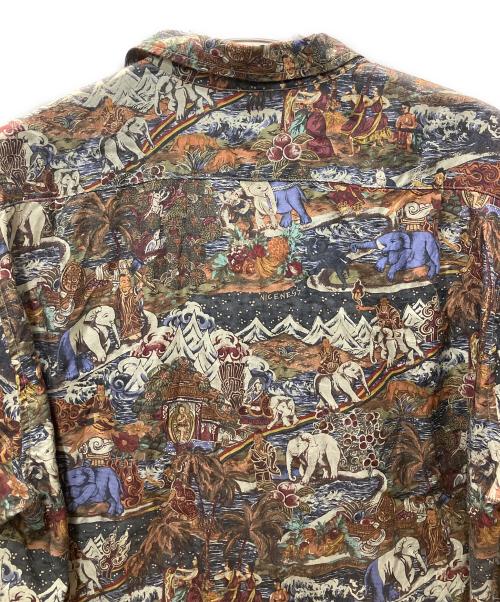 NICENESS（ナイスネス）NICENESS (ナイスネス) GROHL NIGHT S/S SHIRT ブラウン サイズ:Lの古着・服飾アイテム