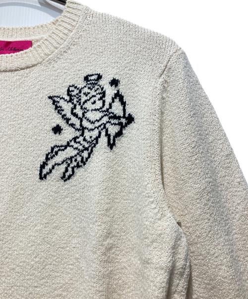 The Elder Statesman（エルダーステイツマン）The Elder Statesman (エルダーステイツマン) コットンジャガードニット アイボリー サイズ:Sの古着・服飾アイテム