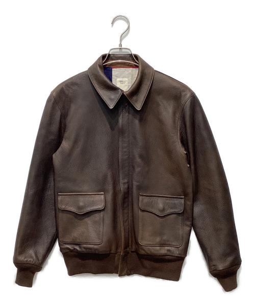 Ron Herman（ロンハーマン）Ron Herman (ロンハーマン) A-2 ディアスキンレザージャケット ブラウン サイズ:Mの古着・服飾アイテム