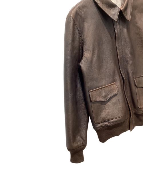 Ron Herman（ロンハーマン）Ron Herman (ロンハーマン) A-2 ディアスキンレザージャケット ブラウン サイズ:Mの古着・服飾アイテム