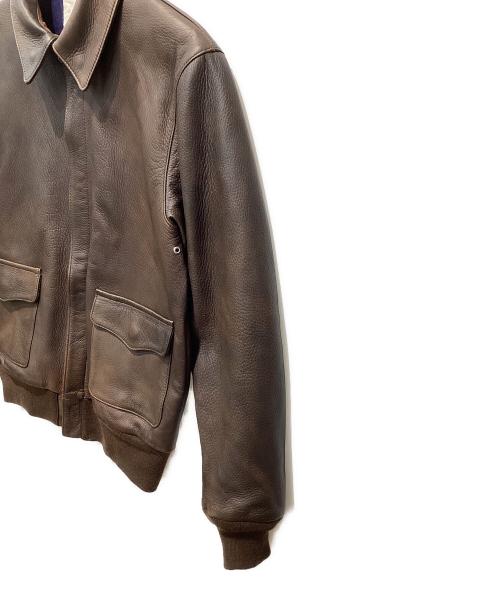 Ron Herman（ロンハーマン）Ron Herman (ロンハーマン) A-2 ディアスキンレザージャケット ブラウン サイズ:Mの古着・服飾アイテム