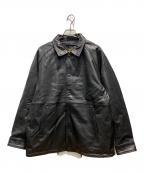 HOUSTONヒューストン）の古着「UNION限定 LEATHER COACH JACKET」｜ブラック