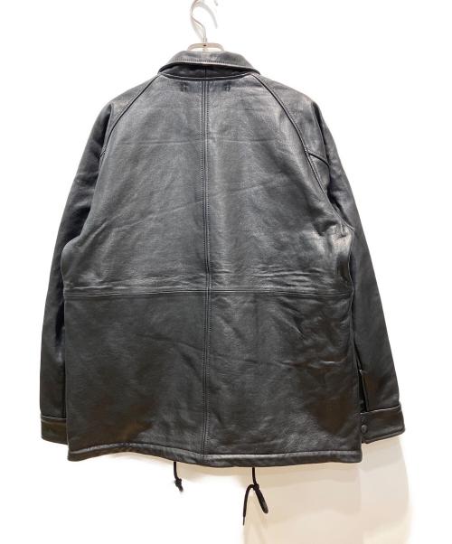 HOUSTON（ヒューストン）HOUSTON (ヒューストン) UNION限定 LEATHER COACH JACKET ブラック サイズ:Lの古着・服飾アイテム